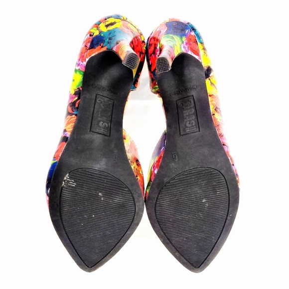 Sold Brash multicolor floral D'Orsay heels - Picture 5 of 5